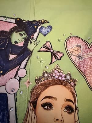 Wicked Movie Lime Green Denim Jacket Glinda Elphaba Ariana Grande - Thumbnail 11