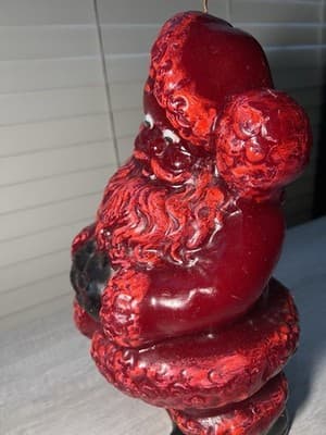 Rare MCM Tavern Candle Solid Wax SANTA Store Display 24” Vintage Christmas Grail - Thumbnail 16