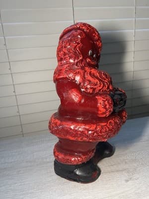 Rare MCM Tavern Candle Solid Wax SANTA Store Display 24” Vintage Christmas Grail - Thumbnail 2