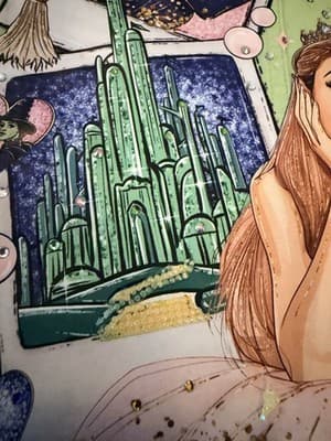 Wicked Movie Lime Green Denim Jacket Glinda Elphaba Ariana Grande - Thumbnail 13
