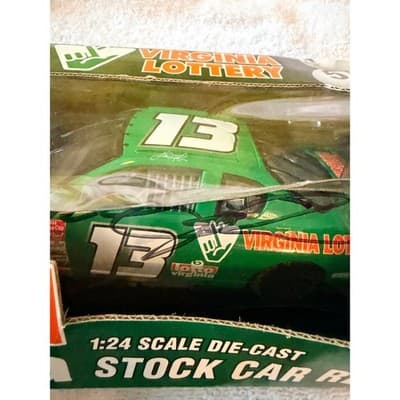 Racing Champions 2001 Hermie Sadler #13 Virginia Lottery Diecast 1:24 AUTOGRAPH - Thumbnail 8