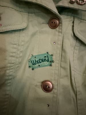 Wicked Movie Lime Green Denim Jacket Glinda Elphaba Ariana Grande - Thumbnail 15