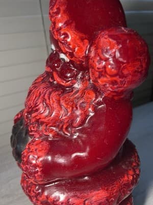 Rare MCM Tavern Candle Solid Wax SANTA Store Display 24” Vintage Christmas Grail - Thumbnail 15