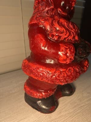 Rare MCM Tavern Candle Solid Wax SANTA Store Display 24” Vintage Christmas Grail - Thumbnail 12