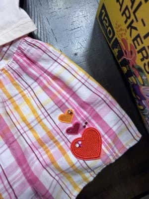Custom Design Valentine Dress OOAK Girls Upstyled 1/1 Exclusive Hearts Embellish - Thumbnail 11