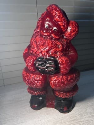 Rare MCM Tavern Candle Solid Wax SANTA Store Display 24” Vintage Christmas Grail - Thumbnail 5
