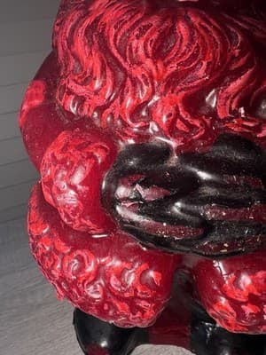 Rare MCM Tavern Candle Solid Wax SANTA Store Display 24” Vintage Christmas Grail - Thumbnail 9