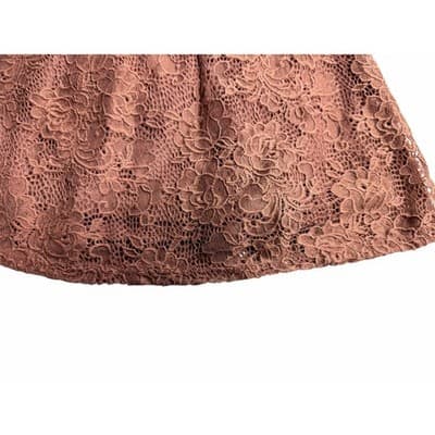 Altard State Lace Fit And Flare Keyhole Back Sleeveless Mini Dress Pink Small - Thumbnail 9