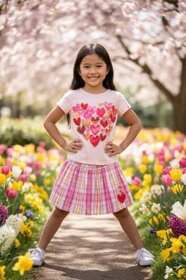 Custom Design Valentine Dress OOAK Girls Upstyled 1/1 Exclusive Hearts Embellish - Thumbnail 20