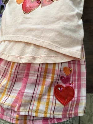 Custom Design Valentine Dress OOAK Girls Upstyled 1/1 Exclusive Hearts Embellish - Thumbnail 19