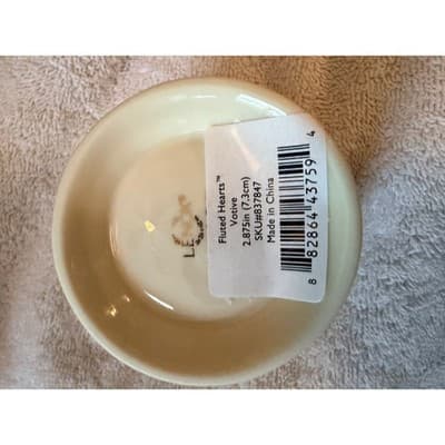 Lenox Ivory Porcelain Heart Cutout Votive Candle Holder Gold Accent IOB - Thumbnail 11