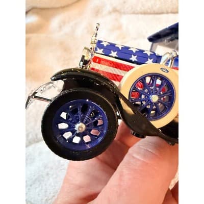 National Motor Museum Ford Model A Pickup Truck American Flag Diecast Car IOB - Thumbnail 14