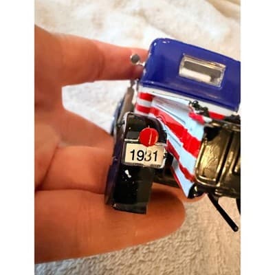 National Motor Museum Ford Model A Pickup Truck American Flag Diecast Car IOB - Thumbnail 20