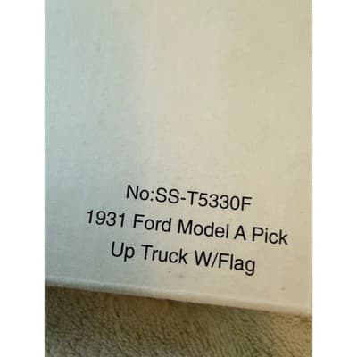 National Motor Museum Ford Model A Pickup Truck American Flag Diecast Car IOB - Thumbnail 8