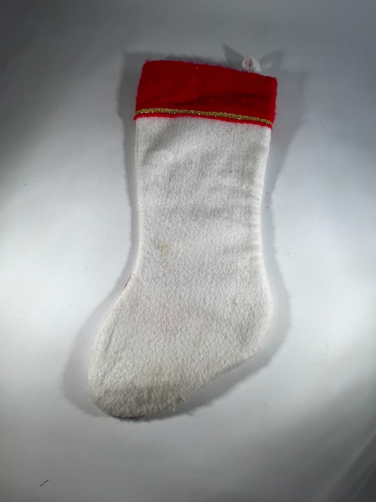 Vintage Felt Morehead Pet Puppy Dog Gift Christmas Stocking White - Thumbnail 9