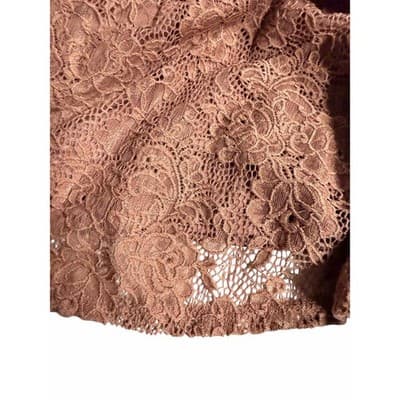 Altard State Lace Fit And Flare Keyhole Back Sleeveless Mini Dress Pink Small - Thumbnail 14