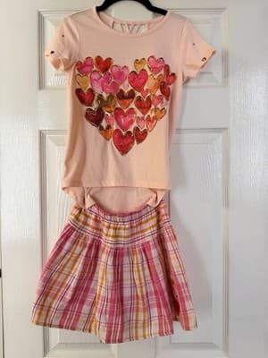 Custom Design Valentine Dress OOAK Girls Upstyled 1/1 Exclusive Hearts Embellish - Thumbnail 15
