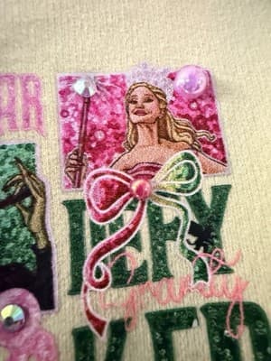 Wicked Musical Elphaba Glinda Graphic Zipper Hoodie Custom Design 1/1 Exclusive - Thumbnail 20