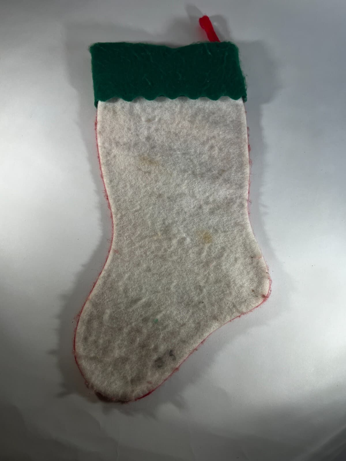 Vintage Morehead Christmas Stocking Felt Santa Claus Teddy Bear Toys Soldier Red - Thumbnail 6