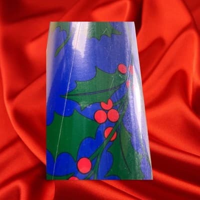 RARE Vintage Christmas Wrapping Paper Unopened Sealed Cleo Retro Gift Wrap NOS - Thumbnail 8