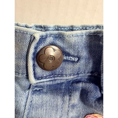 Garanimals Baby Girl Upstyled Beauty & The Beast Design Denim Shorts Size 18M - Thumbnail 6