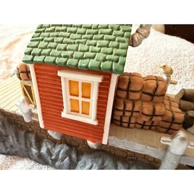 Dept 56 Heritage Village Snow Village The Emily Louise Ship Dock Lighted Set - Thumbnail 21