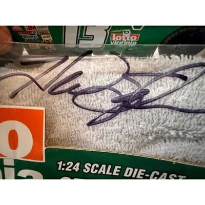Racing Champions 2001 Hermie Sadler #13 Virginia Lottery Diecast 1:24 AUTOGRAPH - Thumbnail 21