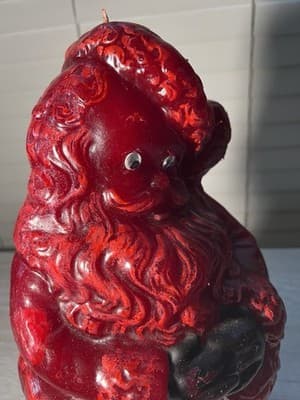 Rare MCM Tavern Candle Solid Wax SANTA Store Display 24” Vintage Christmas Grail - Thumbnail 23