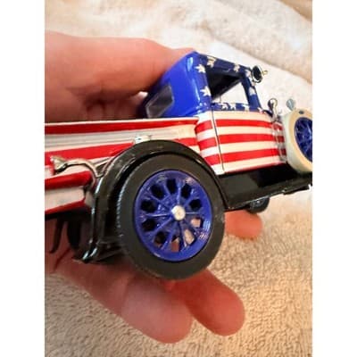National Motor Museum Ford Model A Pickup Truck American Flag Diecast Car IOB - Thumbnail 22