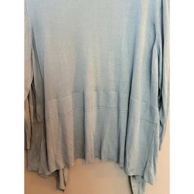 Simply Vera Wang Cardigan Open Front Lightweight Green Gray Women S - Thumbnail 13
