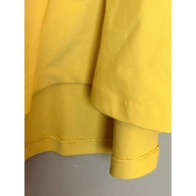 Anne Taylor Doubleweave Ruffle Hem Pencil Style Midi Skirt Yellow Size 6 - Thumbnail 7