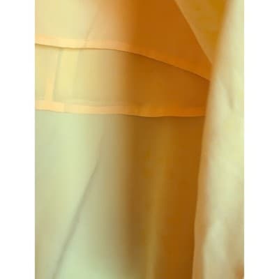 Anne Taylor Doubleweave Ruffle Hem Pencil Style Midi Skirt Yellow Size 6 - Thumbnail 8