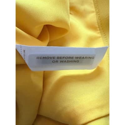 Anne Taylor Doubleweave Ruffle Hem Pencil Style Midi Skirt Yellow Size 6 - Thumbnail 18