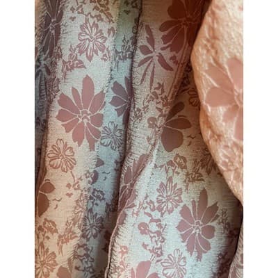 Shein Curve High Waist Jacquard Button Detail Floral Pattern Skirt Pink 2X NWOT - Thumbnail 10