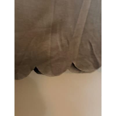 Umgee Scalloped Blouse Women's Gray Short Sleeve Crew Neck Blouse Small EUC - Thumbnail 9