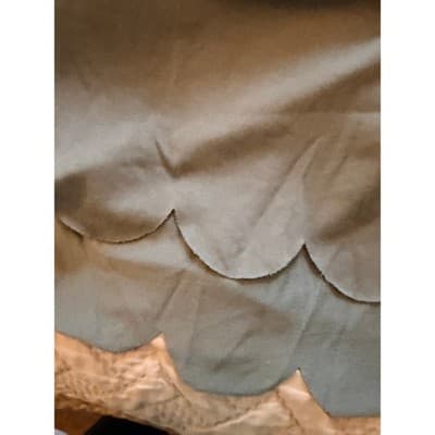 Umgee Scalloped Blouse Women's Gray Short Sleeve Crew Neck Blouse Small EUC - Thumbnail 11