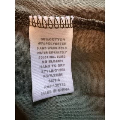 Umgee Scalloped Blouse Women's Gray Short Sleeve Crew Neck Blouse Small EUC - Thumbnail 12