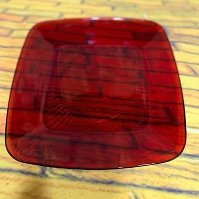 Vintage Fire King Ruby Red Charm 4 Pc Place Setting Plate Bowl Cup Saucer - Thumbnail 13