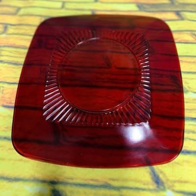 Vintage Fire King Ruby Red Charm 4 Pc Place Setting Plate Bowl Cup Saucer - Thumbnail 14
