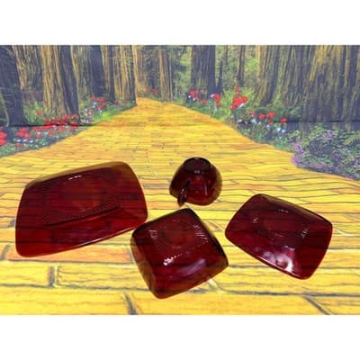 Vintage Fire King Ruby Red Charm 4 Pc Place Setting Plate Bowl Cup Saucer - Thumbnail 20