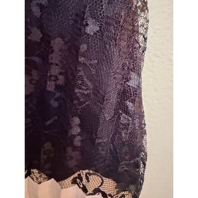 Forever 21 Lace Chiffon Pleated Dress Black White XS Sleeveless NWOT - Thumbnail 7