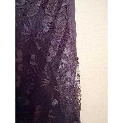 Forever 21 Lace Chiffon Pleated Dress Black White XS Sleeveless NWOT - Thumbnail 8