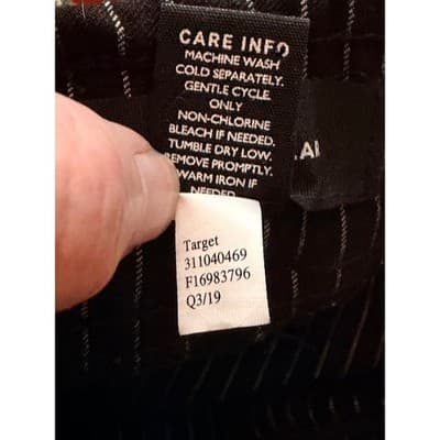 Who What Wear Pinstripe Pull On Skinny Cropped Pants Black White Size 8 NWOT - Thumbnail 15