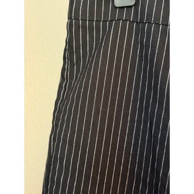 Who What Wear Pinstripe Pull On Skinny Cropped Pants Black White Size 8 NWOT - Thumbnail 6