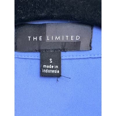 The Limited Button Down Blouse Women's Blue Long Sleeve Collared Top S NWOT - Thumbnail 6