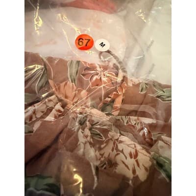 As You Wish Floral Molded Cup Sweetheart Spaghetti Strap Sundress Pink M - Thumbnail 17