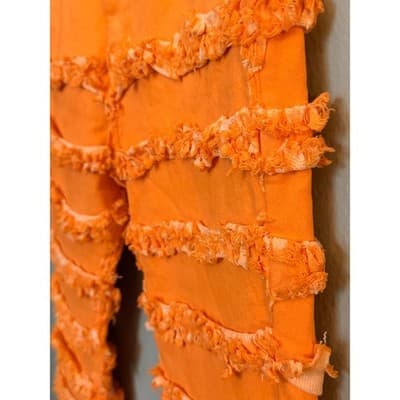 A.R Jeans High Rise Distressed Layered Ruffle Down Flared Jeans Junior 9-11 NWT - Thumbnail 13