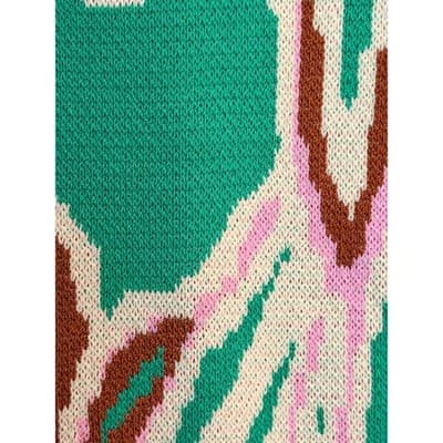 MINKPINK Sierra Knit Summer Sweater Fitted Mini Dress Green Pink XS NWT - Thumbnail 20
