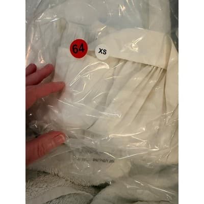 White House Black Market Tie-Waist Embroidered Poplin Shirt White XS NWOT - Thumbnail 22