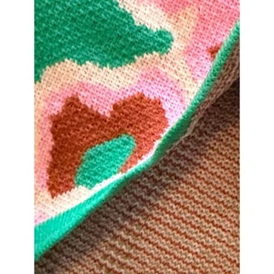 MINKPINK Sierra Knit Summer Sweater Fitted Mini Dress Green Pink XS NWT - Thumbnail 21